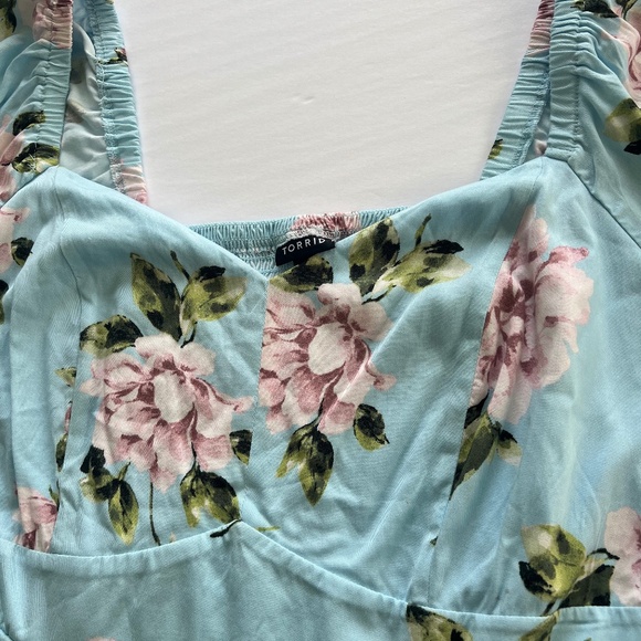 NWT Mini Stretch Sweetheart Dress Floral Size 2X 18-20 plus size - Picture 4 of 7